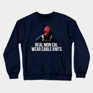 Real Mon Cal Wear Cable Knits Crewneck Sweatshirt